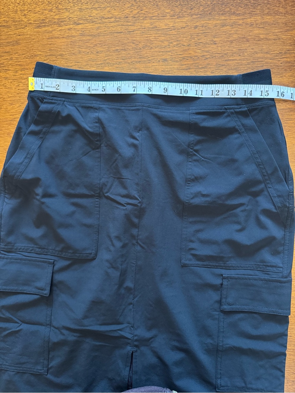 Athleta Black Cargo Athletic Skirt Size 8 Utility Travel - Picture 6 of 7